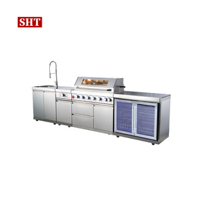 Module modulaire de petite armoire de cuisine <span class=keywords><strong>Barbecue</strong></span> extérieur Zone Grill Island Station Barbecues avec évier - Product Image 1