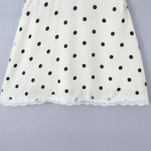 <span class=keywords><strong>Abito</strong></span> Estivo da Donna Bohémien con Stampa a <span class=keywords><strong>Pois</strong></span>, Collo Appeso, Schiena Scoperta, Senza Maniche, <span class=keywords><strong>Mini</strong></span> Vestito con Vita Stretta - Product Image 4