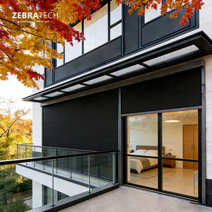 Persianas Verticales Motorizadas Automáticas Modernas, Protección Solar, Resistentes al Fuego, Ecológicas, para Uso en Exteriores, Balcón, Terraza, <span class=keywords><strong>Restaurante</strong></span> - Product Image 1