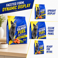 Sachet à bec verseur pour aliments pour chats, portions individuelles, friandises, logo personnalisé, imprimé numériquement, qualité alimentaire, étanche à l'humidité, thermoscellable, sac PET+Aluminium+PE