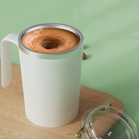 Tasse de mélange automatique portable magnétique de 350ml avec logo personnalisé, charge USB avec couvercles, tasse à café à agitation automatique pour le voyage