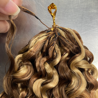Cheveux humains vietnamiens 100 % naturels, prix de gros, pour tresses, extensions de cheveux bouclés birmans en plumes, pour crochet