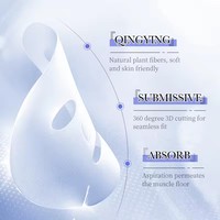 Produit de Beauté BIOAQUA Masque Visage Coréen Marque Blanche Soin de la Peau, Masque Tissu Acide Hyaluronique Hydratant et Éclaircissant