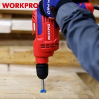 Pour le kit d'outils de perceuse électrique professionnelle WORKPRO, perceuse électrique filaire sans clé de 10 mm avec une puissance nominale de 500 W