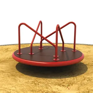 Großhandels preis langlebige Kinder drehstuhl aus verzinktem Stahl außerhalb des Parks rote Kinder fröhlich um Spielgeräte gehen