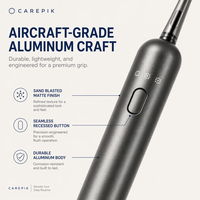 Cabezales de Repuesto para Cepillo de Dientes Sónico Carepik de Aluminio, Cuidado Sensible, Cerdas Suaves, Estuche de Viaje, Sanitizador UV, Blanqueamiento