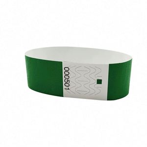 Tyvek Wristbands Red Green Blue Yellow <b>Orange</b> Colored Event Wristband <b>Paper</b> Bracelets Neon Wrist Bands for Parties Festivals - Product Image 1