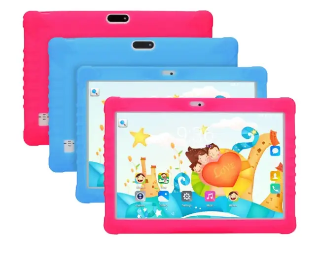 Tablet Belajar Anak-anak Massal untuk Anak-anak 10 Inci 16GB 32GB Wifi dan 2 Slot Kartu SIM Android Gaming dan Tablet Pc Kerja