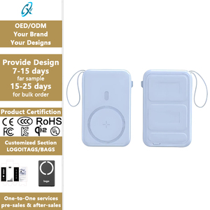 Cargador Portátil Multifuncional de 10000mAh con Carga Inalámbrica Magnética Rápida de 22.5W, Cables Integrados y Soporte - Product Image 1