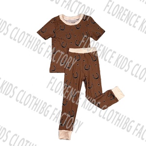 DH ODM Casual Print Style Christmas Green Striped Bamboo 2-Piece Set All-Season Customizable Toddler <strong>Boys</strong> <strong>Clothing</strong> for 8-12 - Product Image 6