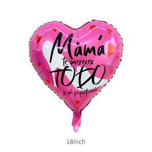 Globo de Corazón Personalizado para Mamá, Día de la Madre, Globos con Forma de Corazón para el Día de la Madre, 18 Pulgadas, para Decoración del Día de la Madre - Product Image 2