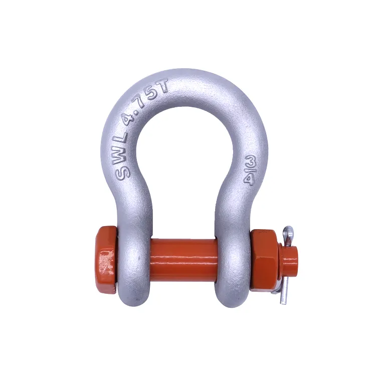 5/8" US Type Hot Dip Galvanized Drop Forged G2130 Bow Shackle