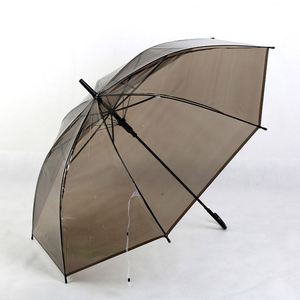 Parapluie de pluie transparent pour femme avec logo personnalisé, coupe-vent, petit MOQ, vente en gros directe usine Chine, modèle XJ451 - Product Image 4