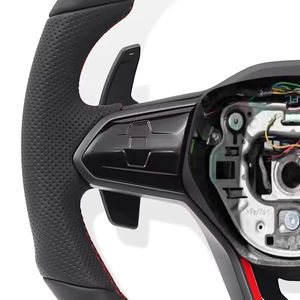 Volante Deportivo de Cuero Alcantara sin Botones para Volkswagen VW Mark <span class=keywords><strong>8</strong></span> R <span class=keywords><strong>Golf</strong></span> MK8 GTI <span class=keywords><strong>GTD</strong></span> - Product Image 6