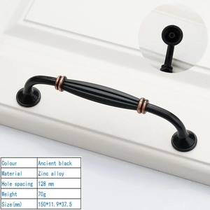 WEKIS Modern Antique Furniture Cabinet Handles Hot Sale 3 Inch Black Oil Rubbed Bronze Drawer Pulls for Kitchen and Wardrobe - Product Image 3