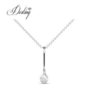 Pearlie colgante largo adornado con cristales de <span class=keywords><strong>Swarovski</strong></span> joyería de Navidad 925 plata esterlina moda Daisini <span class=keywords><strong>gargantilla</strong></span> collar - Product Image 6