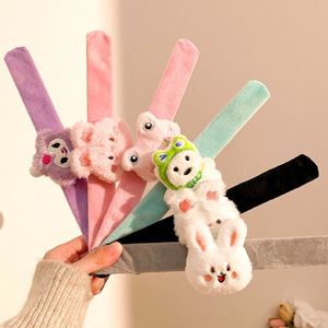 Bracelets à pression en tissu doux, légers, imperméables, à motifs d'animaux de dessin animé - Accessoires de mode DIY pour cadeaux de fête pour enfants - Product Image 4