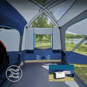 Tenda da Campeggio Familiare 13x10 Piedi, Impermeabile, Resistente alle Intemperie e ai Raggi UV, Portatile per 5-9 Persone, per SUV e Auto - Product Image 3