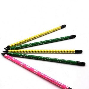 Crayon à dessin standard personnalisé HB en bois noir peint avec des points argentés et gomme intégrée - Product Image 3