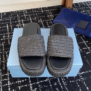 Luxury High Quality Women's Woven <b>Sandals</b> Fashion Brand Thick Soled Beach Slippers Summer Lightweight Casual Round Toe <b>Sandals</b> - Product Image 6