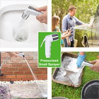 Fournitures d'extérieur Pompe de douche à eau rechargeable USB personnalisée Douche bidet portable avec seau pliant