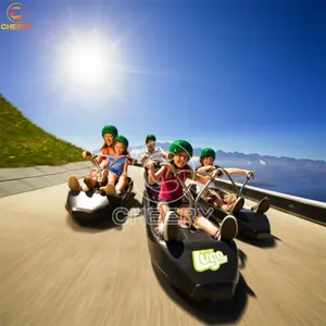 Amusement rides manufacturers outdoor sport mountain terrain unpowered mountain pass scooter skyline luge