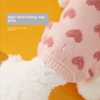 Vêtements pour chiens et chats en polyester, personnalisés, de luxe, mignons et simples, pour l'automne et l'hiver, vente en gros du fabricant