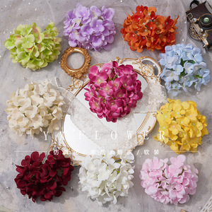 Yixuan Hydrangea Flower Headpiece Silk Artificial Flowers Wedding Photography Props Home Decor 45 Pieces - Product Image 1