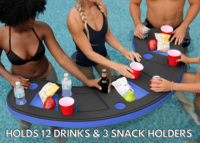 Plateau de table de bar flottant porte-boisson de barman pour flotteur de piscine ou de plage