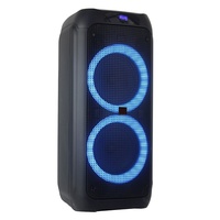 Bafles de Bajos Dobles de 10 Pulgadas para Coche, Sistema de Audio Inalámbrico Profesional con Altavoz de Cilindro Activo, USB, para Fiestas, DJ, PA, 300 200