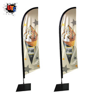Drapeau de cérémonie imprimé ultra-clair 1440 DPI personnalisé OEM pour usine, transfert thermique pour exposition commerciale, salon professionnel, événement sportif