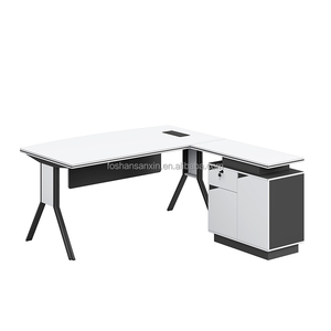 Phần cứng L hình dạng bàn điều hành máy trạm hội nghị nhà văn phòng đồ nội thất bàn bàn văn phòng - Product Image 6