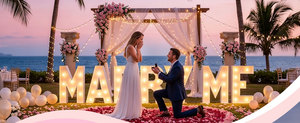 Kit de Letras Luminosas para Propuesta de Matrimonio con Soporte Antivuelco de 3 Pies - Decoración Romántica para Bodas y Aniversarios para Uso en Interiores - Product Image 3