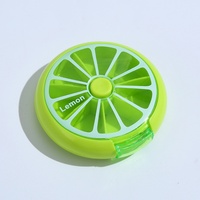 Pillendoosje Organizer Plastic Wekelijks 7-dagen 3-voudig medicijn dispenser Drukknop Draaibare Planner 7 compartimenten Modern ontwerp