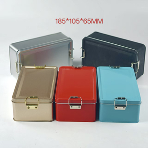 Boîte à biscuits en fer avec fermoir, pour gâteaux, pâtisseries flocon de neige, biscuits givrés, et emballage pour thé en boîte métallique - Product Image 5