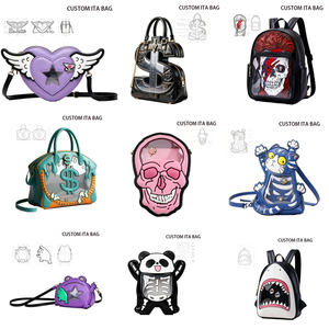 Bolso Bandolera de Cuero PU con Ventana Transparente para Exhibir Pins y Emblemas de Anime, Diseño Personalizado de Animales Adorables, Estilo Kawaii - Product Image 6