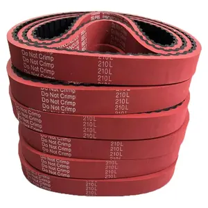 210L 270L Red rubber coated timing belt for Packing machines