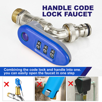 TMOK Nuevo Grifo de Agua Exterior de Latón DN15 de 1/2 Pulgada con Cerradura Combinada sin Llave y Código PIN