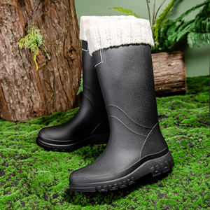 Mode bottes <span class=keywords><strong>de</strong></span> <span class=keywords><strong>pluie</strong></span> imperméables femmes en plein air antidérapant bottes <span class=keywords><strong>de</strong></span> <span class=keywords><strong>pluie</strong></span> doublure chaude chaussures d'eau cuisine chaussures en caoutchouc - Product Image 4