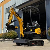 LIVRAISON GRATUITE Mini-excavatrice 1,5 tonne Moteur Kubota EPA pour chantier, tracteur chenillé, nouvelle excavatrice compacte 1 tonne 2 tonnes pour ferme