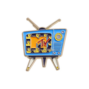 Pin Enamel Kartun Unik Bergaya Komik Televisi Mini Retro, Bros Kerah TV, Pin Anime Hewan untuk Tas Ransel dan Topi, untuk Paskah - Product Image 5