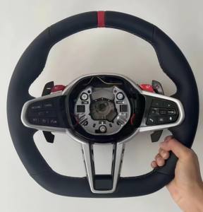 Volante de Fibra de Carbono Real para <span class=keywords><strong>BMW</strong></span> <span class=keywords><strong>E90</strong></span> E92 E93 320i 325i 330i 335i <span class=keywords><strong>330d</strong></span> 2006-2012, Volante Deportivo de Alta Calidad, Estilo Personalizado - Product Image 3