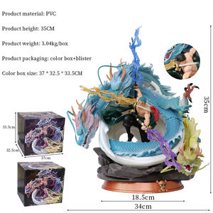 Figura de Acción de Roronoa Zoro de Doble Cabeza, Estatua de PVC de 35cm, Colección de Modelos de Escritorio Enormes, Decoración - Product Image 2