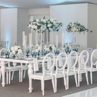 Chaises et tables de mariage modernes pour hôtels avec structure en acier inoxydable, couleur personnalisable pour salle à manger, salon et usage extérieur