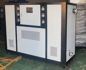 Enfriador refrigerado por agua industrial, compresor de desplazamiento hermético, 15kw, 20hp