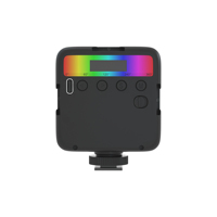 Mini Lampe LED RGB 5W, Température de Couleur 2500K-9000K, Fonction Magnétique, Étanche, Pliable, Batterie 2000mAh pour la Photographie