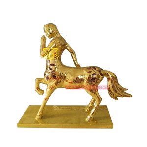 Personnalisable fibre de verre coloré bleu <span class=keywords><strong>blanc</strong></span> porcelaine mosaïque <span class=keywords><strong>cheval</strong></span> Sculpture jardin rue paysage décor Design résine artisanat - Product Image 6