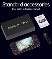 Console de jeu vidéo portable RG50XX 5 pouces avec carte mémoire TF 64 Go, mode TV, filaire et sans fil, processeur quadricœur, Linux