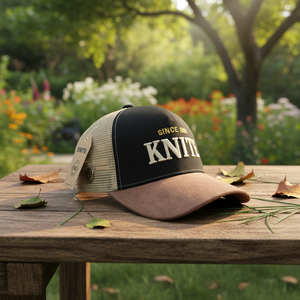 Casquette <span class=keywords><strong>de</strong></span> camionneur en suè<span class=keywords><strong>de</strong></span> et maille unie, design personnalisé avec étiquette suspendue, haute qualité, vente en gros, pour sports <span class=keywords><strong>de</strong></span> plein air, mode urbaine, casquette <span class=keywords><strong>de</strong></span> sport rayée - Product Image 1