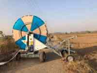 Enrouleur de tuyau d'eau mobile pour ferme JP90-400 Enrouleur de tuyau d'irrigation Système d'irrigation par aspersion mobile Système d'irrigation automatique